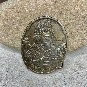 Vintage Belt Buckle Red Jacket